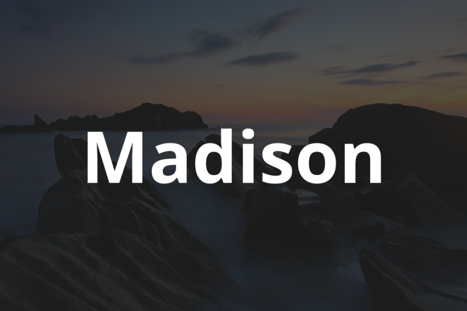 Significado do nome Madison