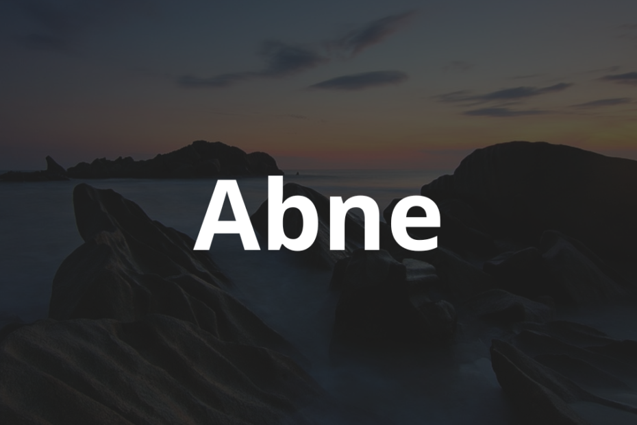 Significado do nome Abne