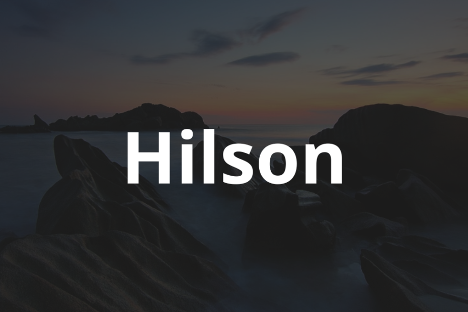 Significado do nome Hilson