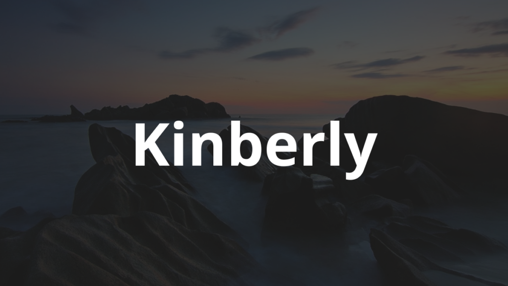 Significado do nome Kinberly