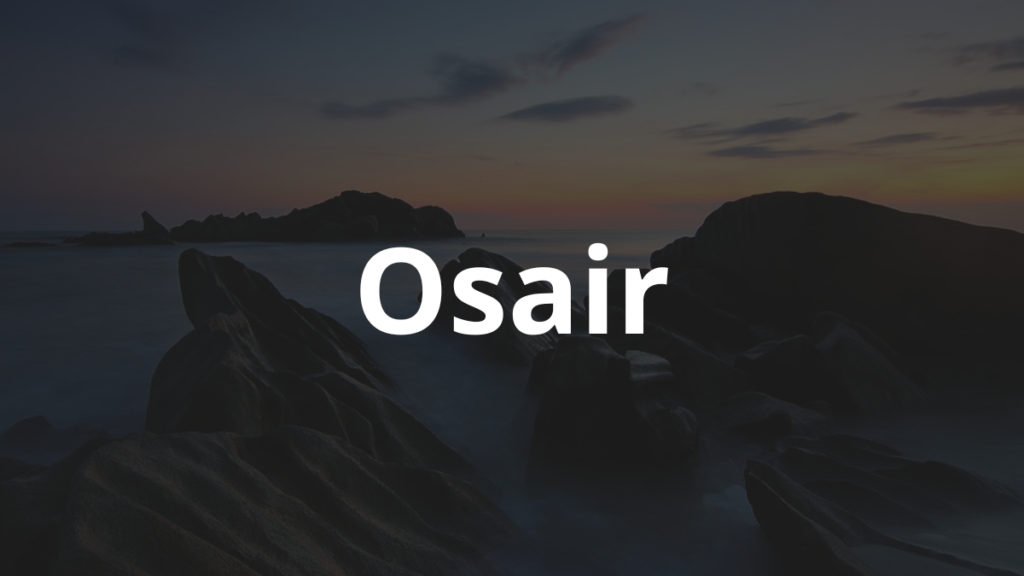 Significado do nome Osair