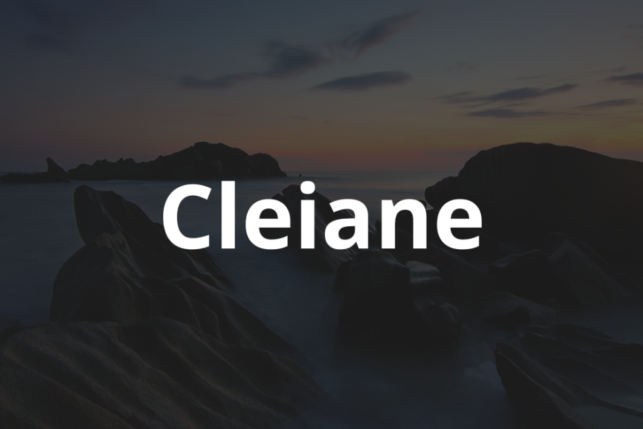 Significado do nome Cleiane