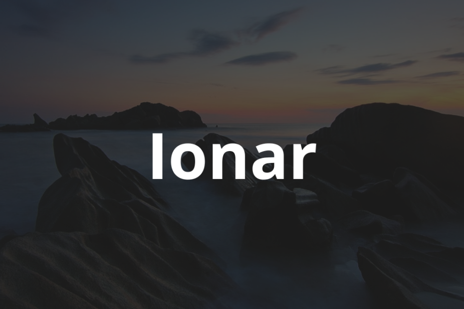 Significado do nome Ionar