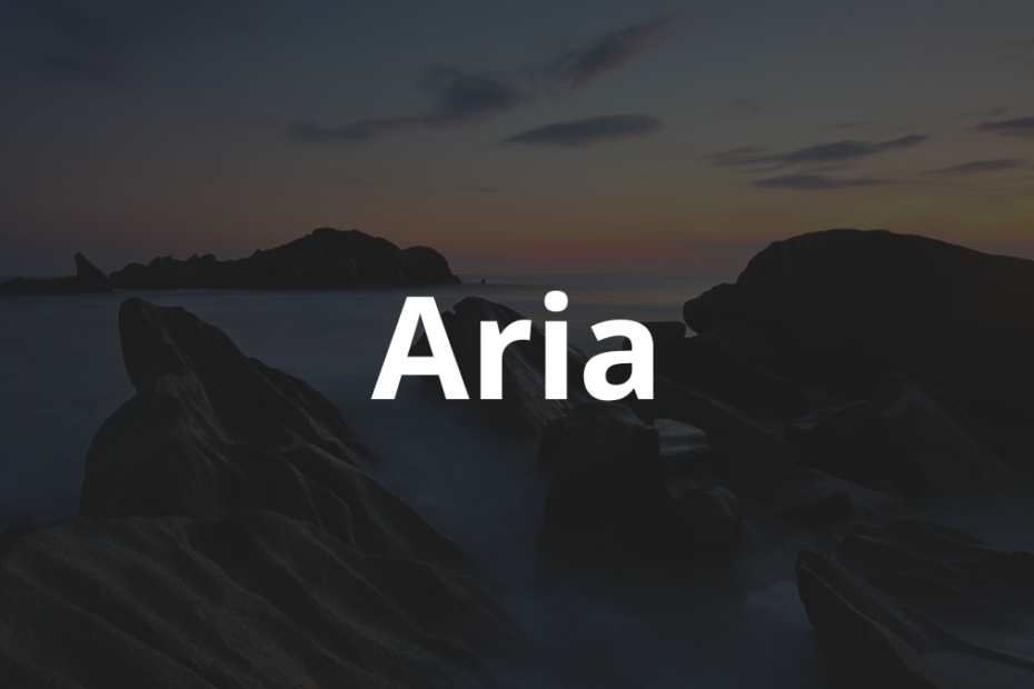 Significado do nome Aria: História e origem! 3 Significado do nome Aria