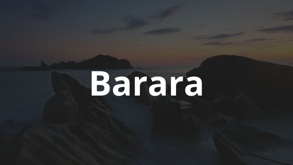Significado do nome Barara
