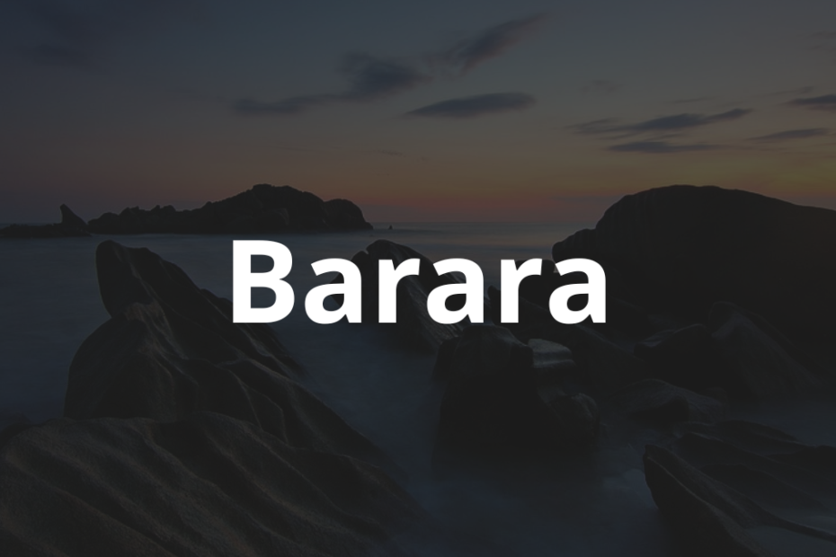 Significado do nome Barara: História e origem! 1 Significado do nome Barara