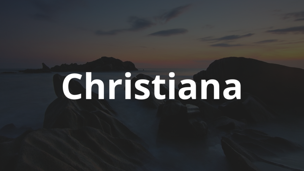 Significado do nome Christiana: História e origem! 1 Significado do nome Christiana