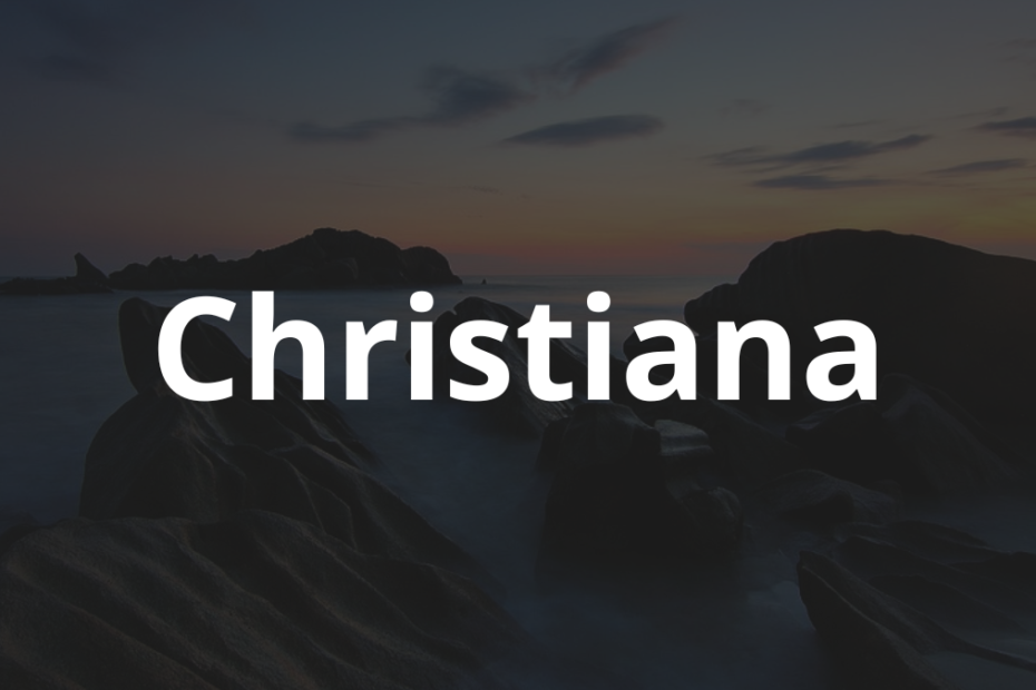 Significado do nome Christiana
