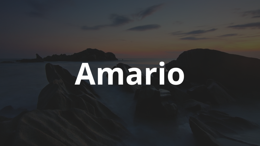 Significado do nome Amario: História e origem! 1 Significado do nome Amario