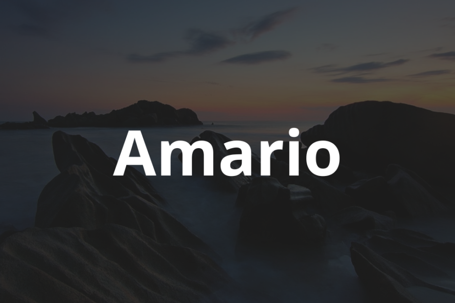 Significado do nome Amario