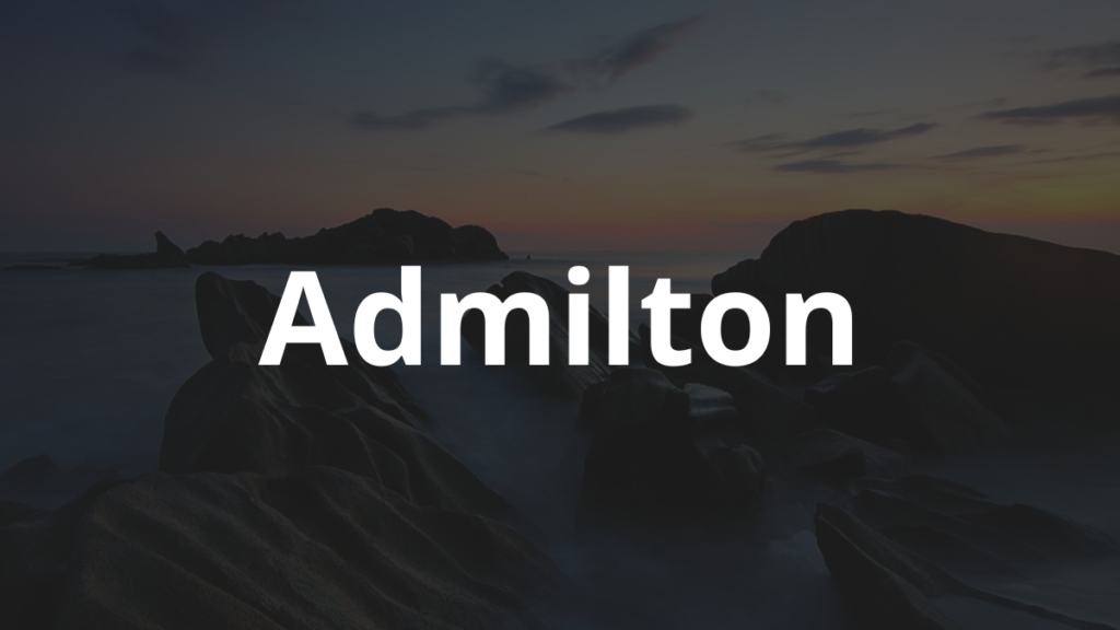 Significado do nome Admilton