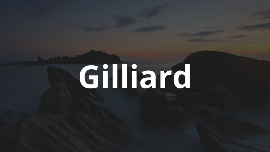 Significado do nome Gilliard