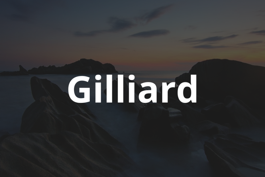 Significado do nome Gilliard