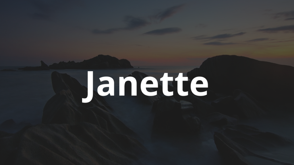 Significado do nome Janette