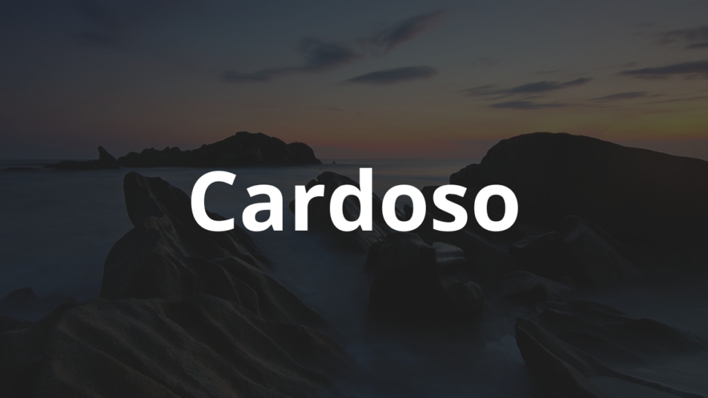 Significado do nome Cardoso