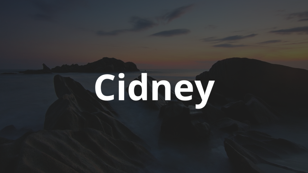 Significado do nome Cidney