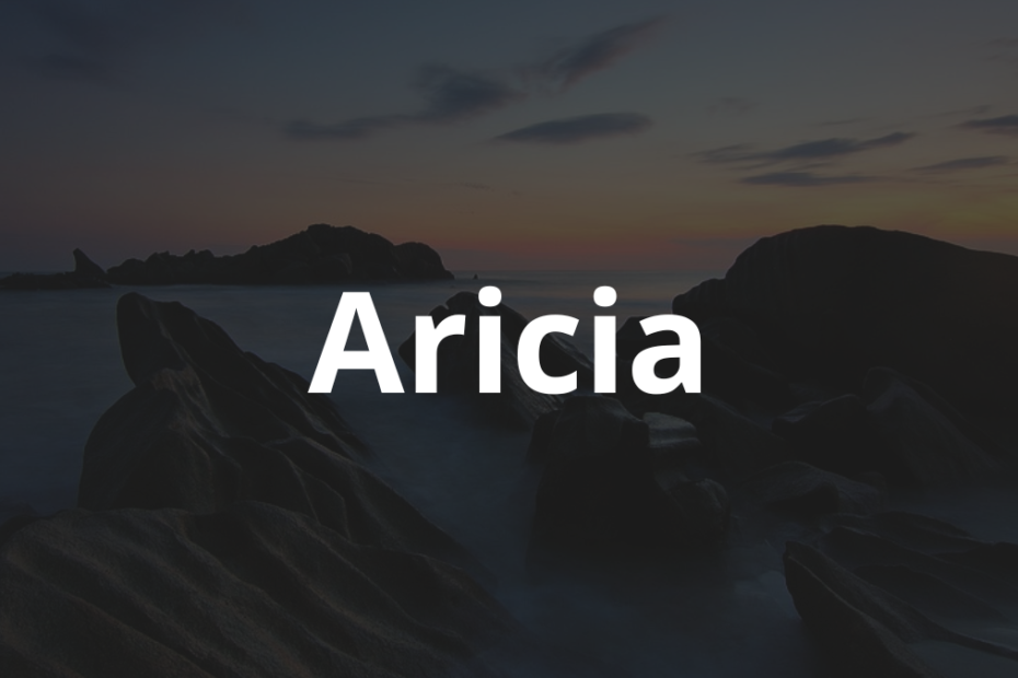 Significado do nome Aricia: História e origem! 6 Significado do Nome Aricia