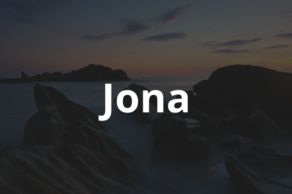 Significado do Nome Jona