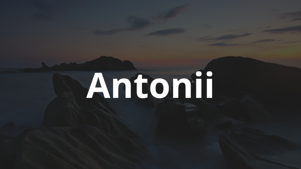 Significado do Nome Antonii