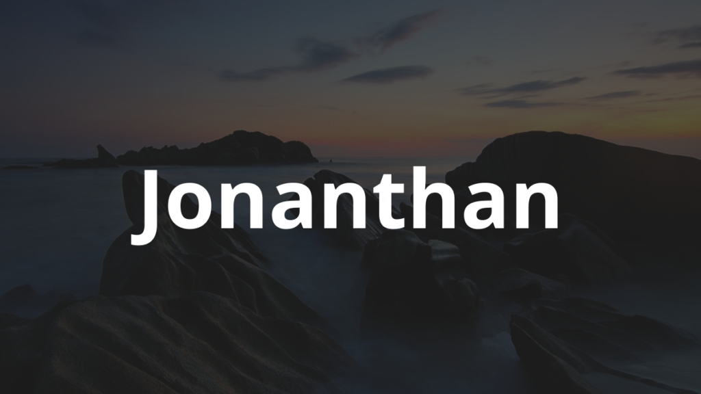 Significado do nome Jonanthan