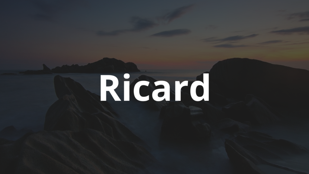 Significado do nome Ricard