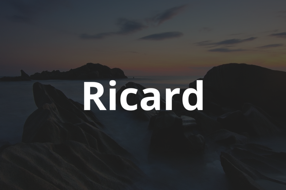 Significado do nome Ricard: História e origem! 1 Significado do nome Ricard
