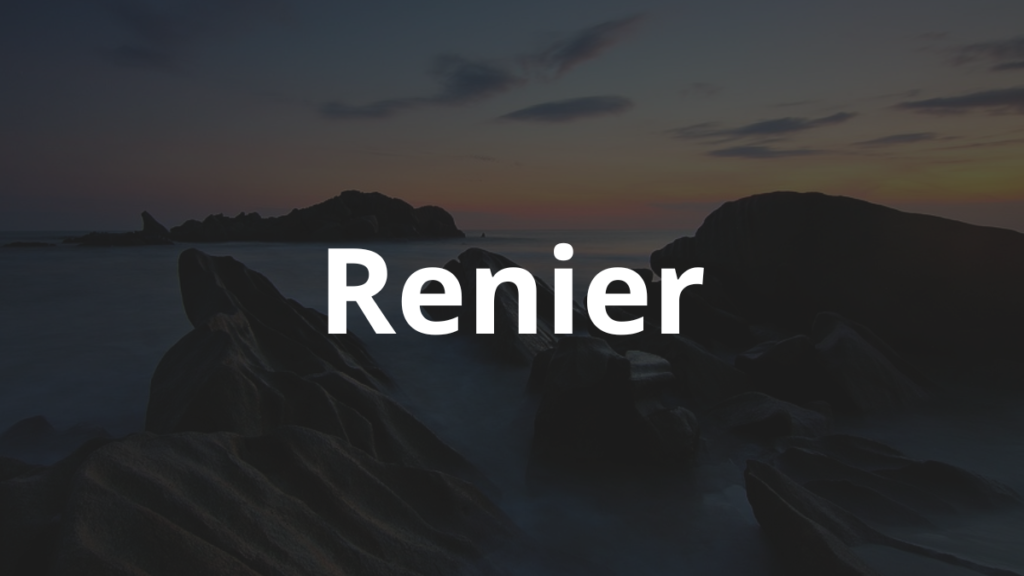 Significado do Nome Renier