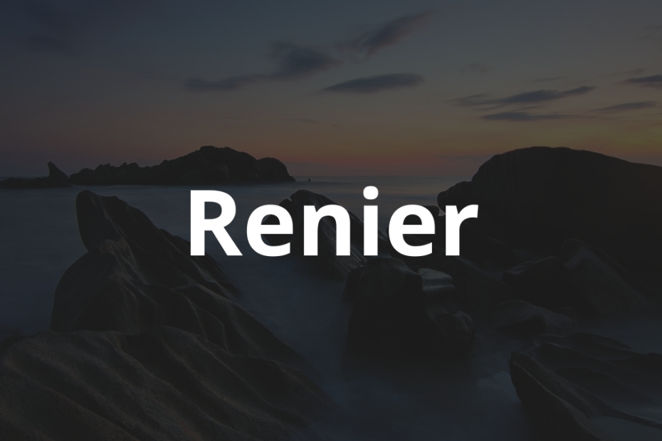 Significado do Nome Renier