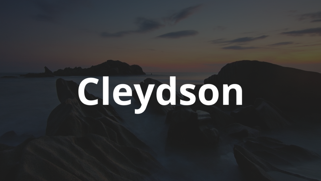 Significado do nome Cleydson: História e origem! 1 Significado do Nome Cleydson