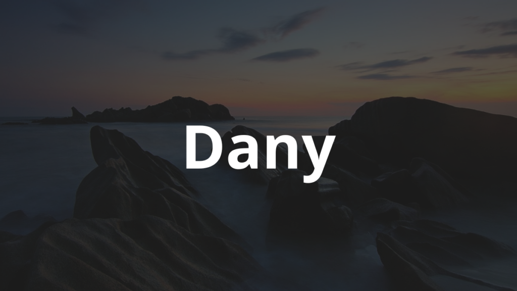 Significado do nome Dany