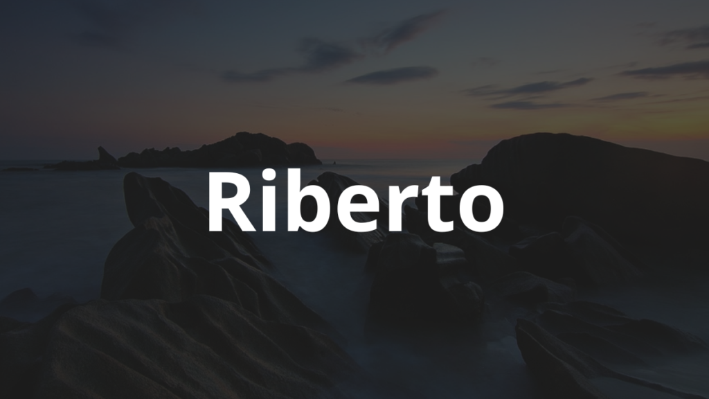 Significado do nome Riberto
