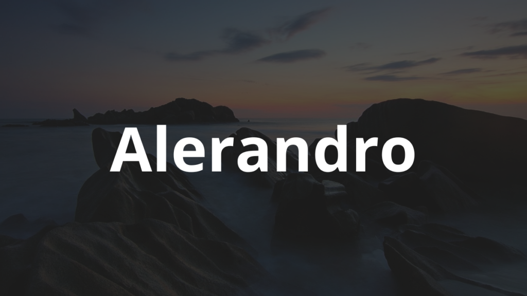 Significado do nome Alerandro