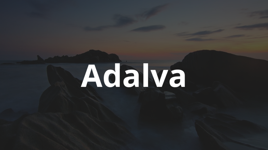 Significado do nome Adalva