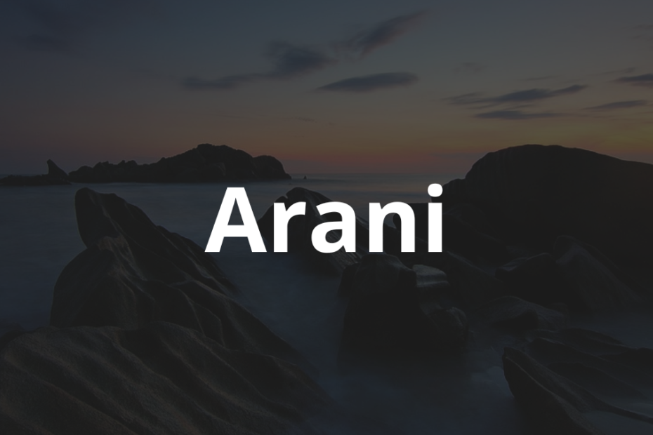 Significado do nome Arani