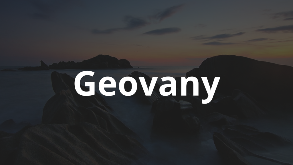 Significado do nome Geovany: História e origem! 1 Significado do nome Geovany