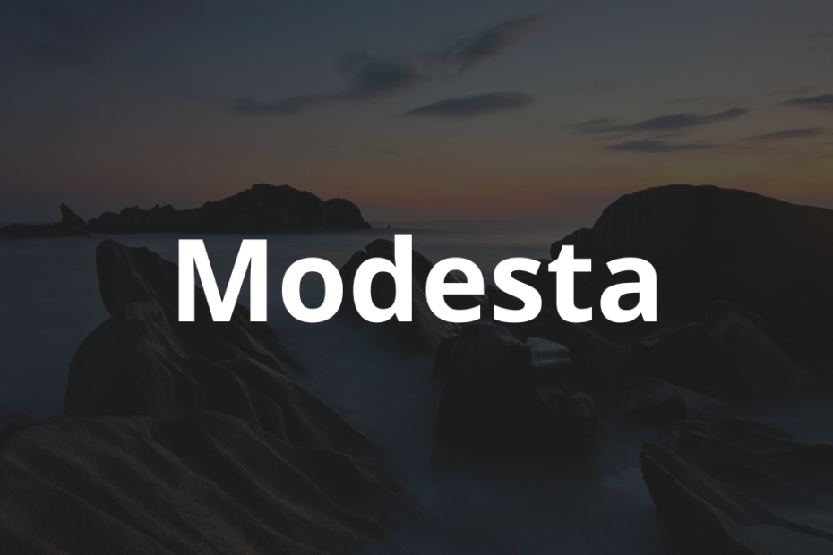 Significado do nome Modesta: História e origem! 4 Significado do Nome Modesta
