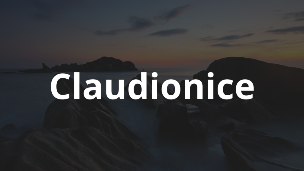 Significado do nome Claudionice