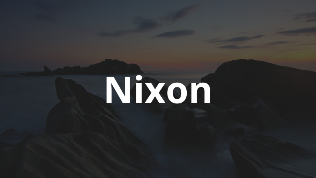 Significado do nome Nixon: História e origem! 1 Significado do nome Nixon