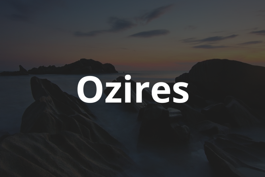 Significado do nome Ozires