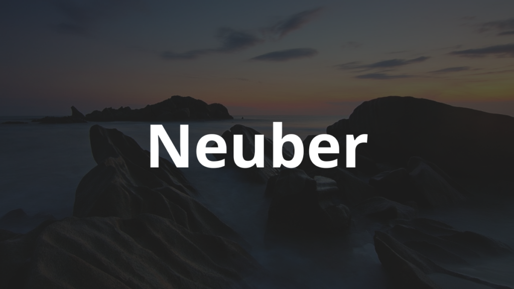 Significado do Nome Neuber