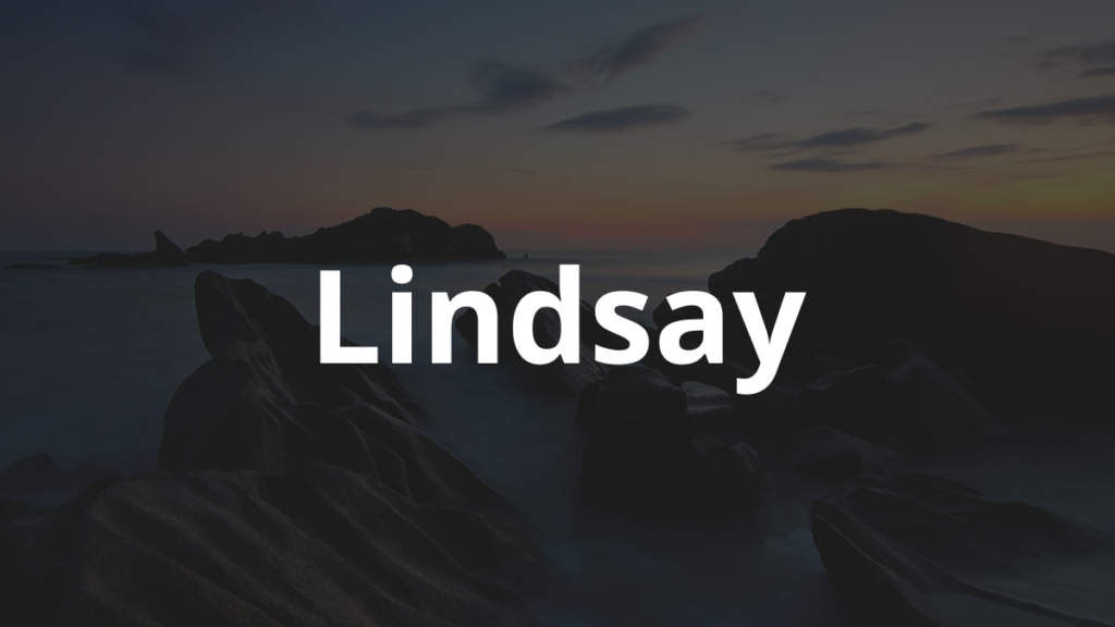 Significado do Nome Lindsay