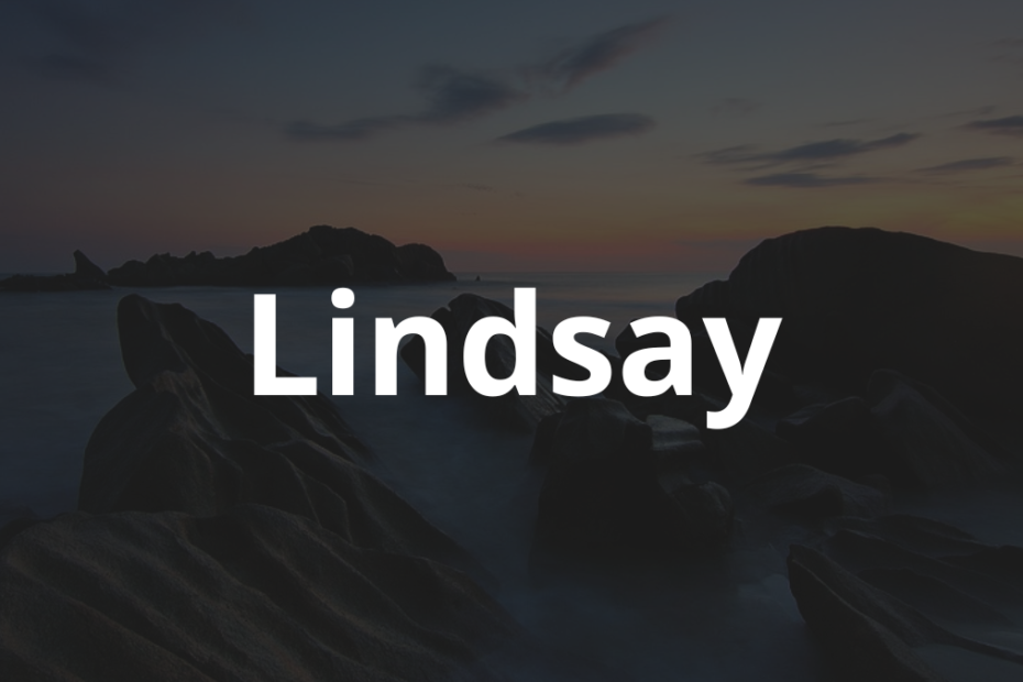 Significado do nome Lindsay: História e origem! 4 Significado do Nome Lindsay