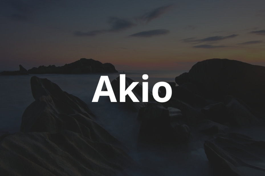 Significado do nome Akio: História e origem! 3 Significado do Nome Akio