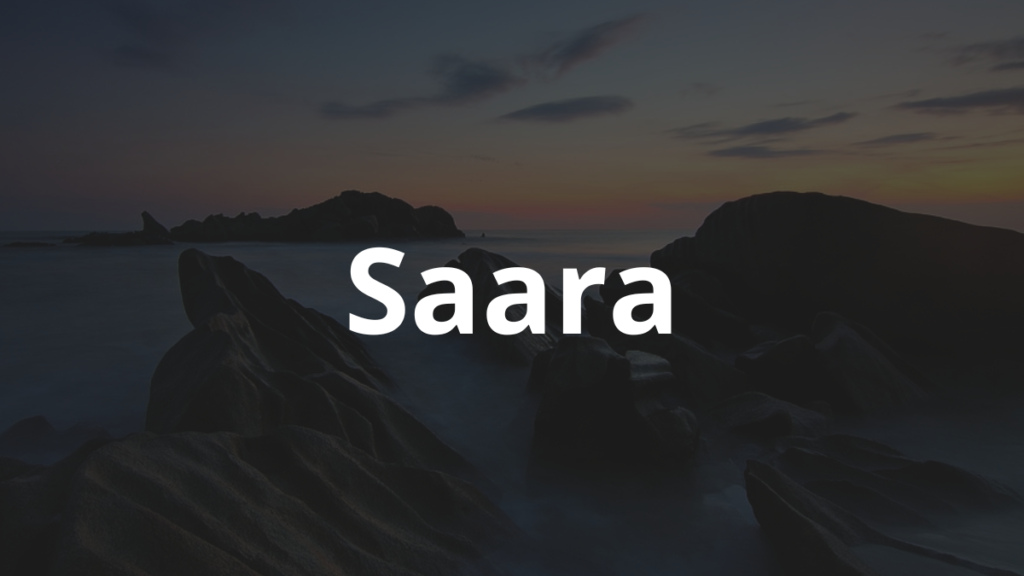Significado do Nome Saara