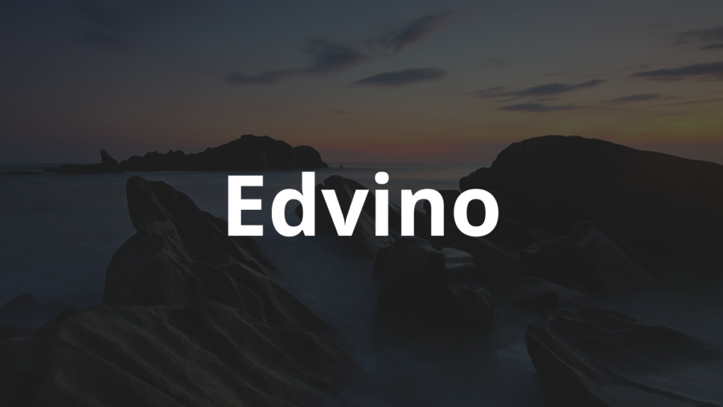 Significado do Nome Edvino