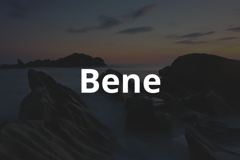 Significado do Nome Bene