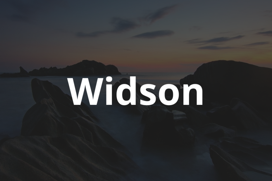 Significado do Nome Widson