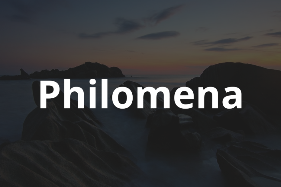 Significado do nome Philomena: História e origem! 10 Significado do nome Philomena
