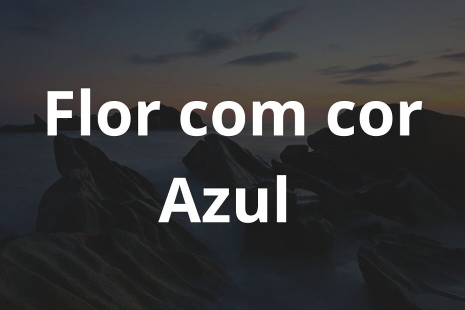flor cor azul