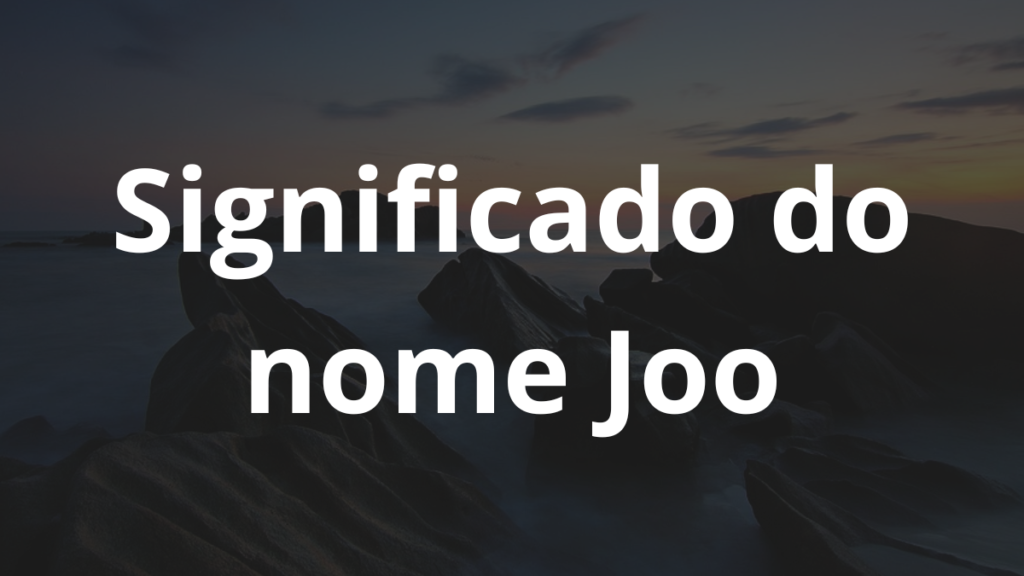 Significado do nome Joo: História e origem! 1 Significado do nome Joo